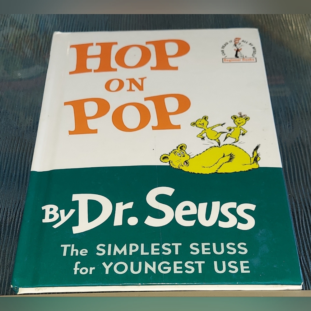 HOP ON POP BY DR. SEUSS BOOK 1963 HARDBACK Grolier Book Club